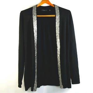 Cashmere Saks Fifth Avenue Black Cardigan